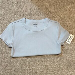 Old Navy Sky Blue Ribbed Tee
